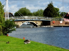 Wroxham Bridge can be seen from kitchen and living room